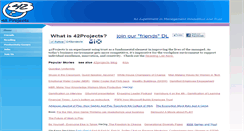 Desktop Screenshot of 42projects.org