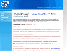 Tablet Screenshot of 42projects.org